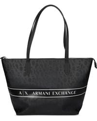 ARMANI EXCHANGE - Logo-Print Tote Bag - Lyst