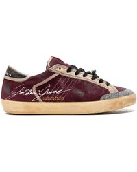 Golden Goose - Super-Star Penstar "Wine/ Sneakers - Lyst