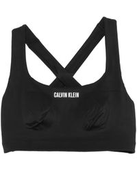 Calvin Klein - Logo-Print Sports Bra - Lyst