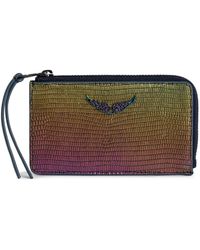 Zadig & Voltaire - Zv Iridescent-Effect Wallet - Lyst