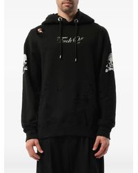 Mastermind Japan - Distressed Skull-Print Hoodie - Lyst