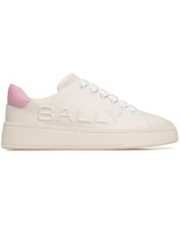 Bally - Logo-Embossed Leather Sneakers - Lyst