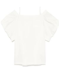 Sacai - Cold-Shoulder Mini Dress - Lyst
