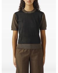 Nenette - Melissa Colour-Block Short-Sleeved T-Shirt - Lyst