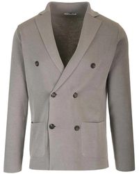 Al Duca d'Aosta - Cardigan En Maille À Boutonnière Croisée - Lyst