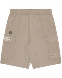 Aape By A Bathing Ape - Moonface Patch-Details Cargo Shorts - Lyst