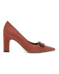 Manolo Blahnik - Fenixhi Buckle Pointed Pumps - Lyst