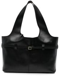MANU Atelier - Buckled Leather Shoulder Bag - Lyst