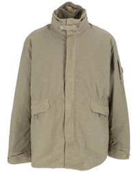 C.P. Company - Twill-Mixed Hooded Lens Jacket - Lyst