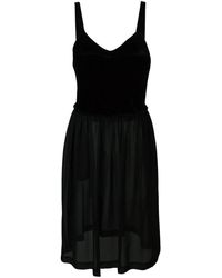 Comme des Garçons - Kleid Mit Samttop - Lyst