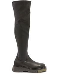 Off-White c/o Virgil Abloh - Off Leather High Boots - Lyst