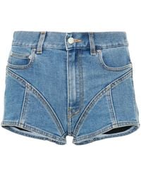 Mugler - デニムショーツ - Lyst