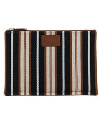 Fendi - Striped Clutch Bag - Lyst