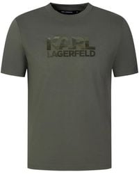 KARL LAGERFELD - T-Shirt À Logo Brodé - Lyst