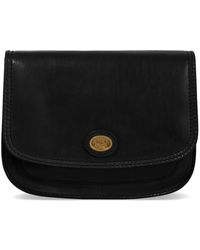 The Bridge - Logo-Plaque Leather Cross Body Bag - Lyst