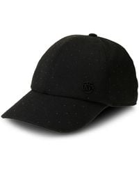 Maison Michel - Studded Logo Baseball Cap - Lyst