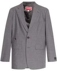 KENZO - Single Breasted Blazer - Lyst