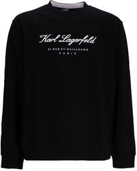 Karl Lagerfeld - Sweat en jersey à logo imprimé - Lyst