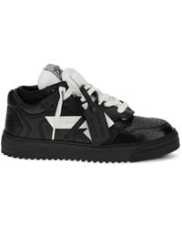 Off-White c/o Virgil Abloh - 3.0 Floating Arrow Lace-Up Leather Sneakers - Lyst