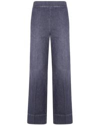 CIGALA'S - Elasticated-Waist Wide-Leg Jeans - Lyst