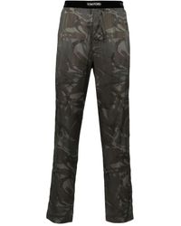 Tom Ford - Camouflage-Print Silk-Blend Pajamas - Lyst