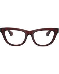 Burberry - Gafas a cuadros con montura cat eye - Lyst