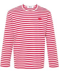 Comme des Garçons - Emblem Heart Cotton T-Shirt - Lyst