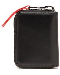 DIESEL - Leather Key Holder With Logo Zip - Lyst