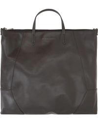 Brunello Cucinelli - Grand Sac Cabas En Cuir À Empiècements - Lyst