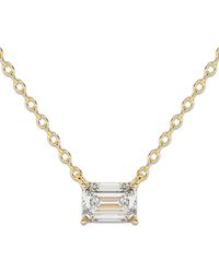 Diamond Essentials - Halskette Mit Diamant-Anhänger - Lyst