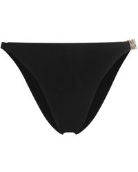 Moschino - Slip bikini con placca logo - Lyst