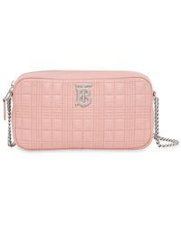 Burberry Quilted Camera Bag - Pink