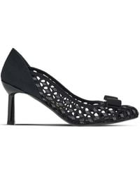 Ferragamo - Escarpins Vara 70 Mm À Détail De Nœud - Lyst