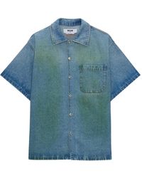 MSGM - Pocket Short-Sleeve Shirt - Lyst