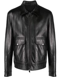 Salvatore Santoro - Leather Zip-up Jacket - Lyst