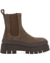 COPENHAGEN - Elasticated Platform Ankle Boots - Lyst