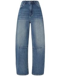 Pinko - Faded Panelled Jeans - Lyst