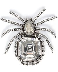 Alexander McQueen - Crystal-embellished Spider Brooch - Lyst