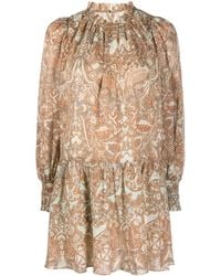 Ulla Johnson - Floral-Print Minidress - Lyst
