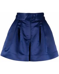 Styland - High-Waisted Satin Shorts - Lyst