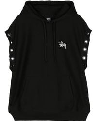 Junya Watanabe - X Stussy Logo-print Sleeveless Hoodie - Lyst