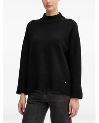 DKNY - Jersey Con Cuello Alzado - Lyst