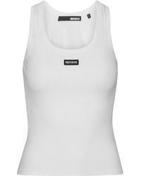 ROTATE BIRGER CHRISTENSEN - Canotta A Coste Con Scollo Ampio - Lyst