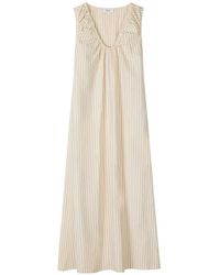 Stylein - Stripe-Pattern Ruched Dress - Lyst