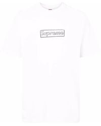 Supreme - X Kaws Chalk Logo T-Shirt - Lyst