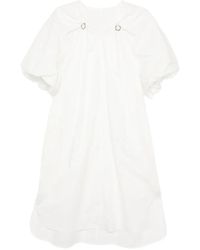 JNBY - V-Neck Balloon Sleeve Dress - Lyst
