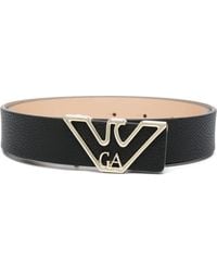 Emporio Armani - Logo Belt - Lyst