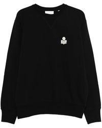 Isabel Marant - Mike Logo-Embroidered Crew-Neck Sweatshirt - Lyst