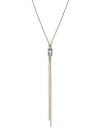 John Hardy - 14K Love Knot Y Diamond Necklace - Lyst