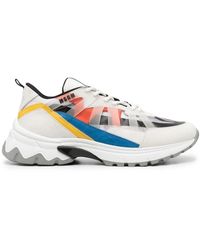 MSGM - Panelled Low-Top Sneakers - Lyst